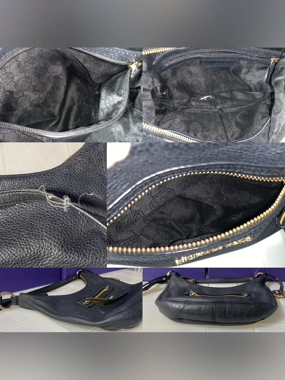 MICHAEL KORS Black Bag Bundle  — Travel Tote, Crossbody Hobo, Sloan Shoulder Bag